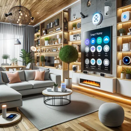 Conecta tu hogar inteligente con domótica. Controla iluminación, calefacción y más desde tu móvil.